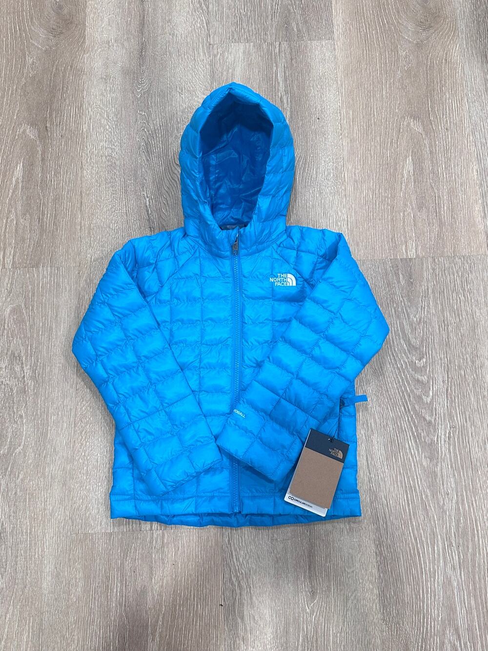 The North Face Kids ThermoBall Hooded Jacket, Meridian Blue, 4T, NWT